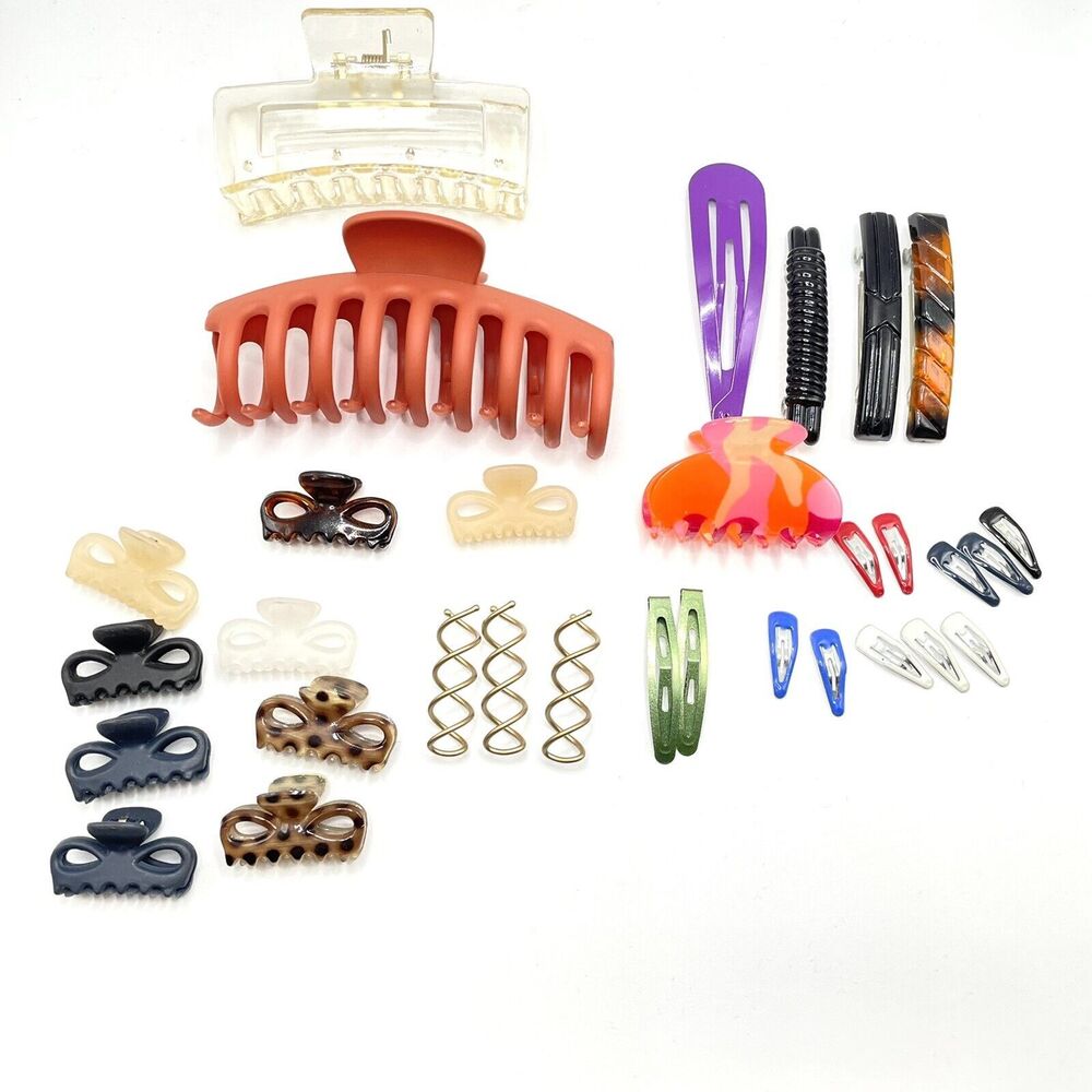 30-Piece Hair Clip Set for Girls & Women Variety of Colors and Sizes